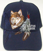 HW23424 Wolf Native Pride Cap- 144/case