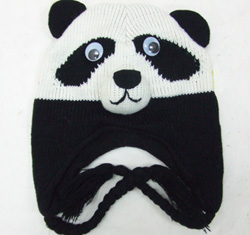 HW23520-2  Knit Animal hat-Panda -120/case