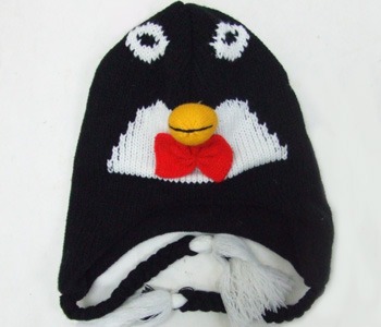 HW23520-3 Knitted Penguin Hat 120/case