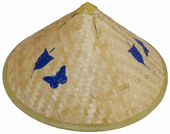 HW23588-3   Large Pointed Bamboo Hat-100/case