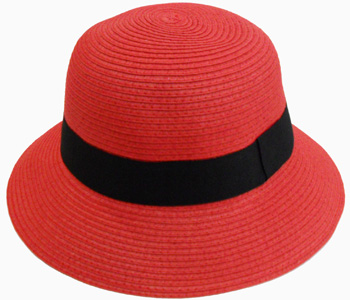 HW23684 Ladies' Hat w. Black Ribbon-144/case