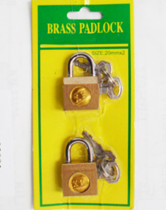OF23460 2pc. 20mm Pad locks-300/case