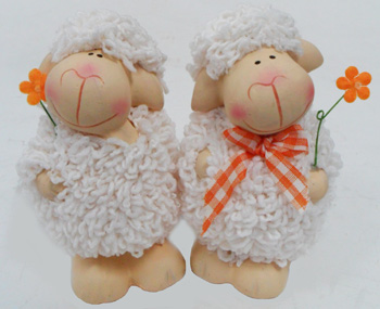 ST23552 Standing Sheep (Pair)-36/case