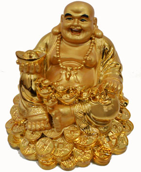 ST23586 4.5" Golden Buddha-24/case