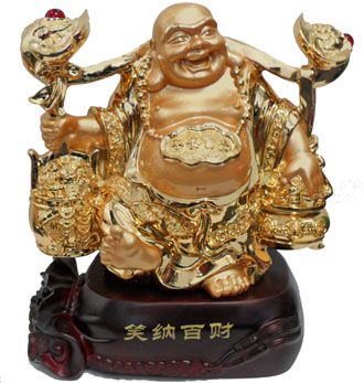 ST23625 Golden Money Pot Buddha-6/case